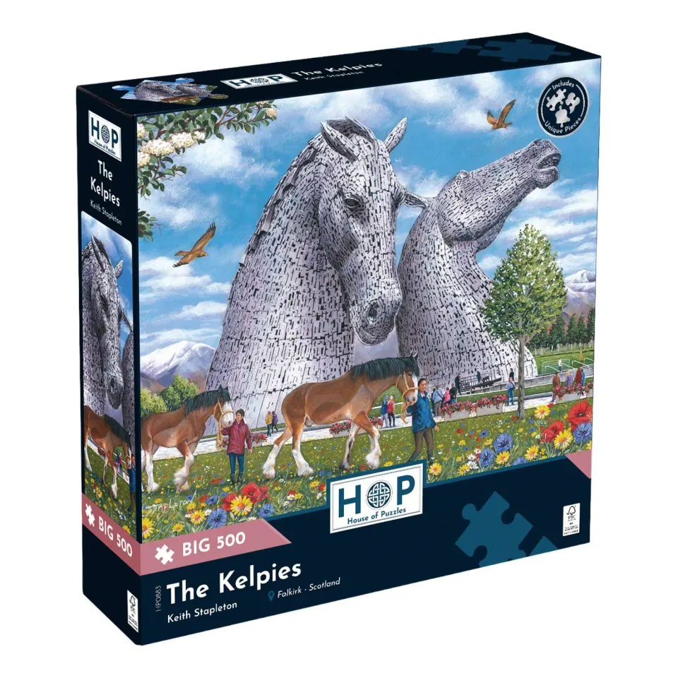 House of Puzzles BIG The Kelpies puslespil 500 brikker Skotland