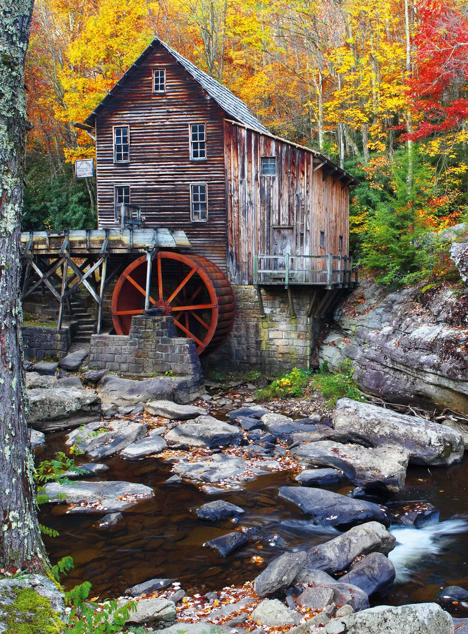 Buffalo Games Gold West Virginia Mill puslespil 1000 brikker mølle