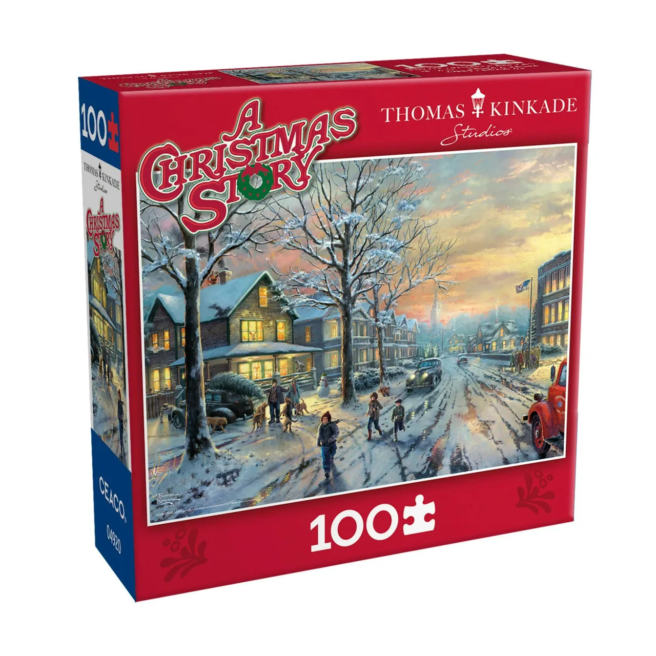 Ceaco Thomas Kinkade A Christmas Story puslespil 100 brikker jul