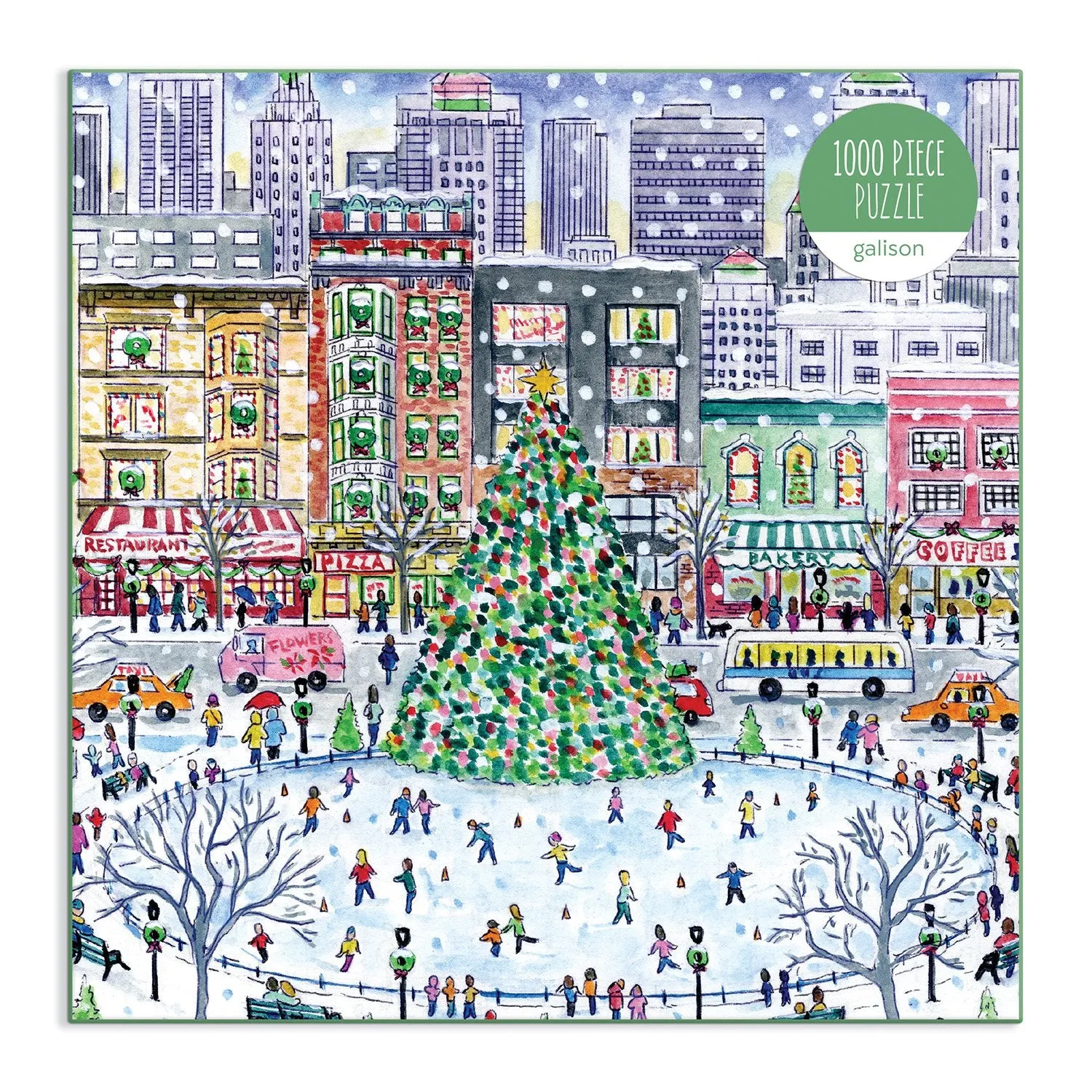 Galison Storrings Christmas in the City puslespil 1000 brikker jul