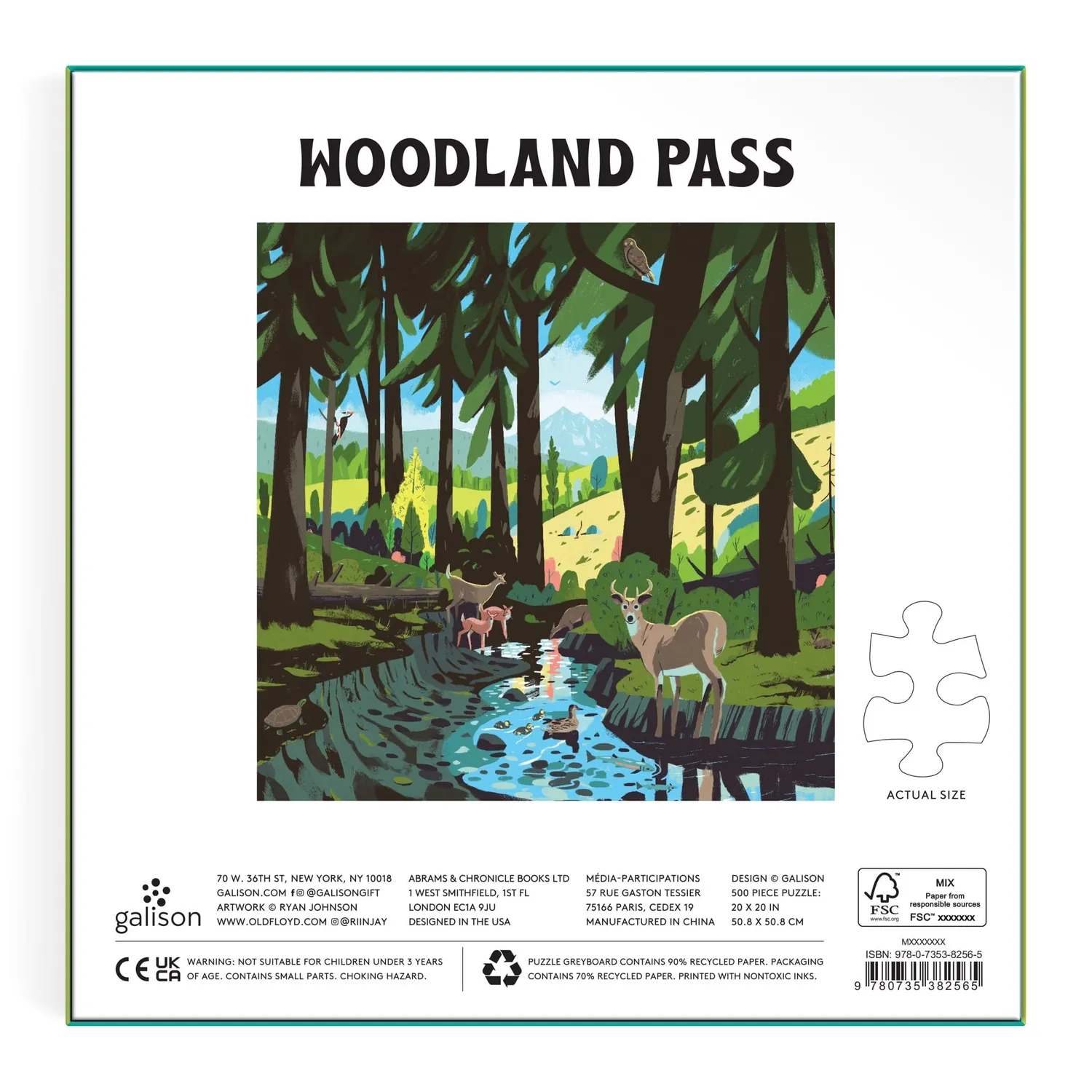 Good Puzzle Co. Woodland Pass puslespil 500 brikker skov