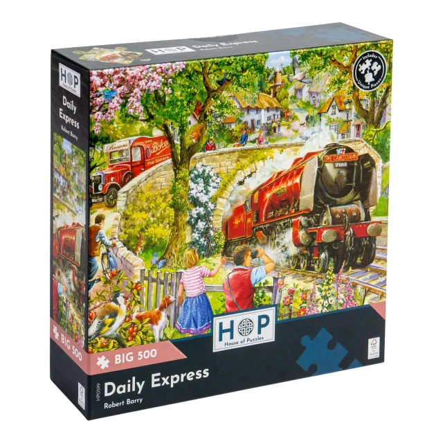 House of Puzzle BIG Daily Express puslespil 500 store brikker tog