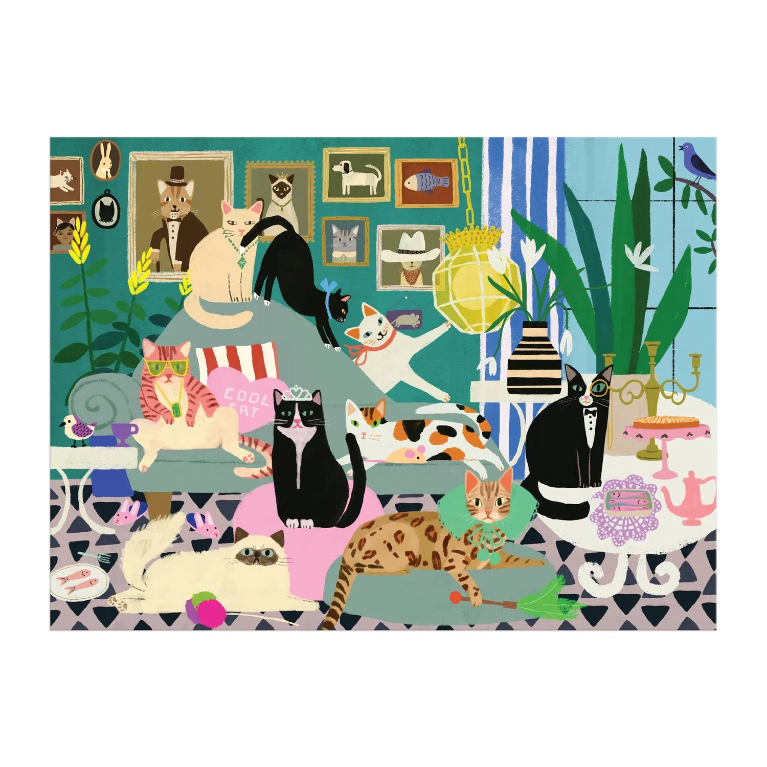 Good Puzzle Co. Glamour Cats 1000 puslespil katte