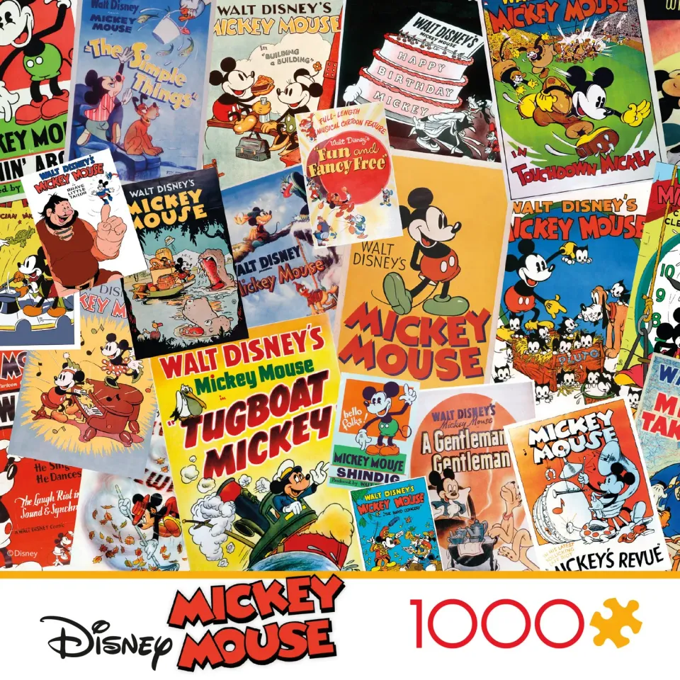 Ceaco Vintage Mickey Mouse puslespil 1000 brikker plakat