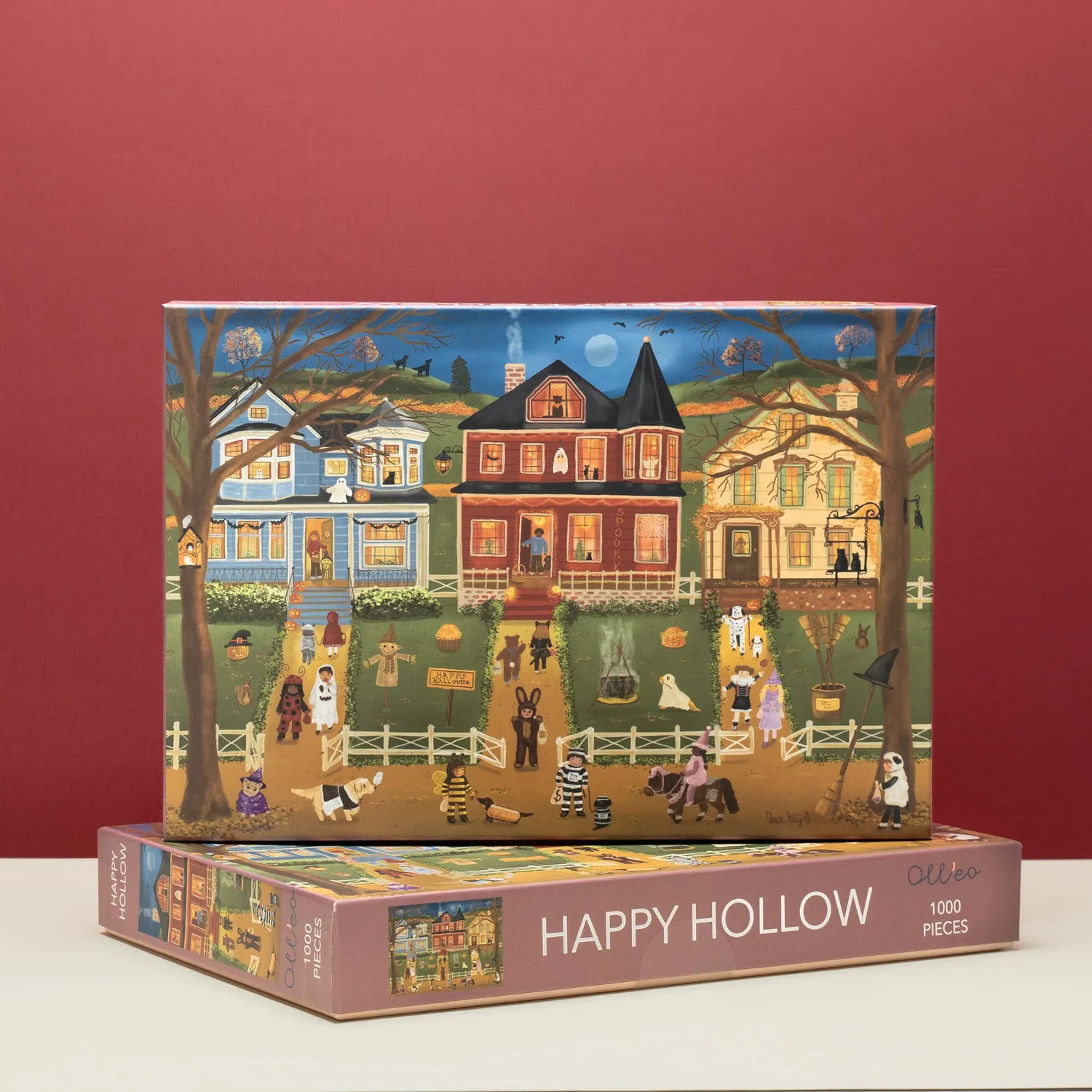 Olleo Happy Hollow puslespil 1000 brikker halloween