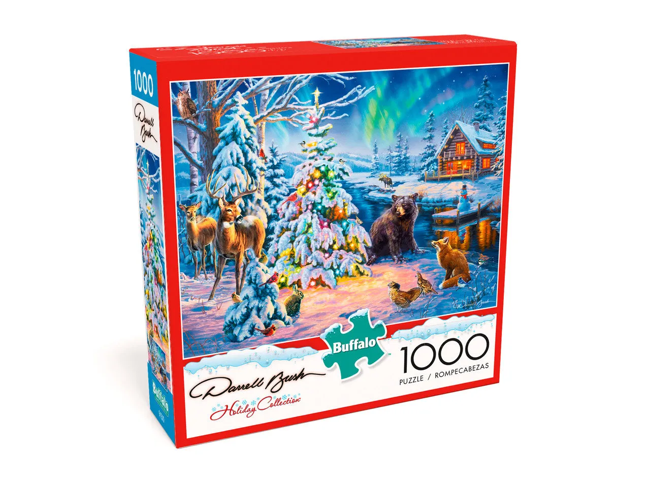 Buffalo Games Darrell Bush Woodland Christmas puslespil 1000 brikker