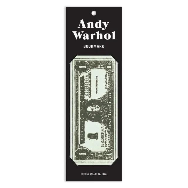 Good Puzzle Co. Andy Warhol Dollar Bill bogmærke dobbeltsidet