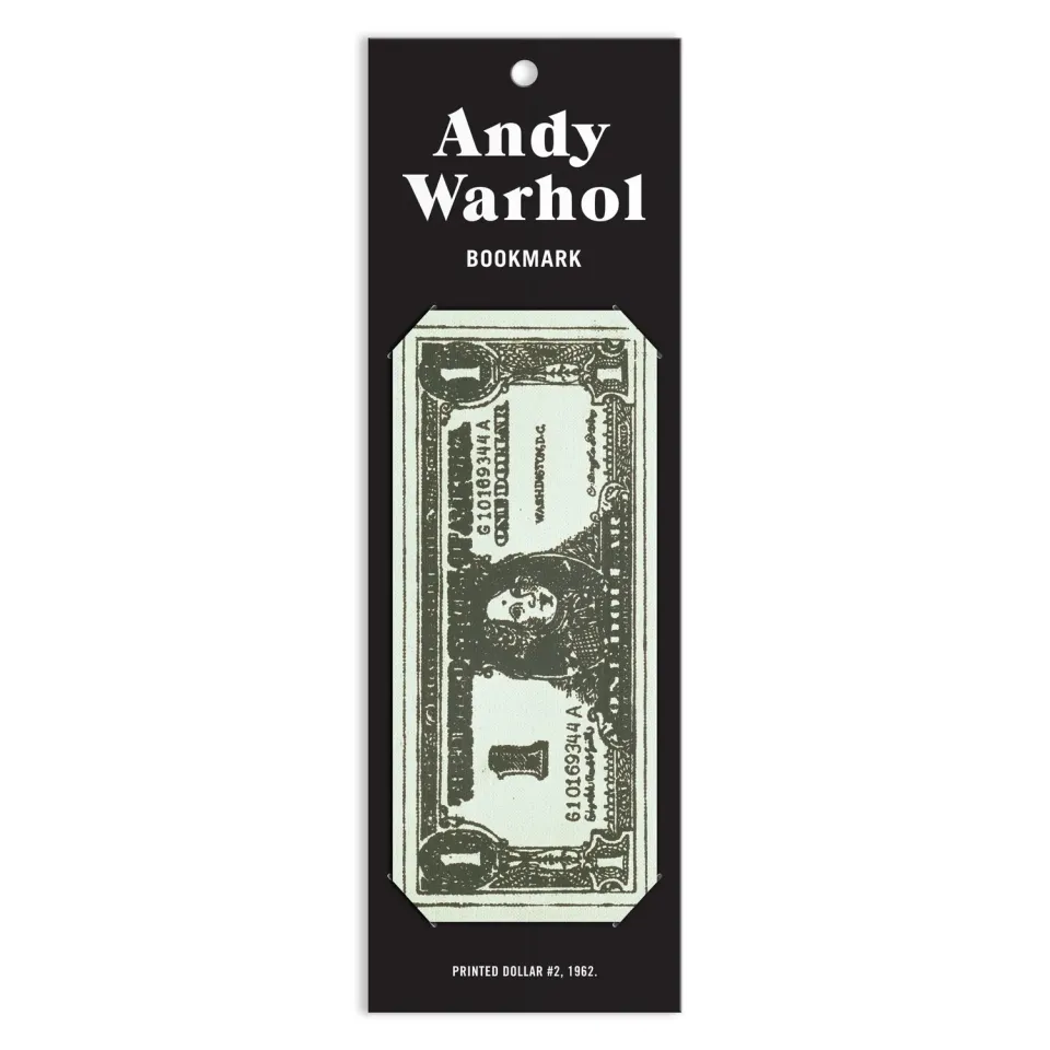 Good Puzzle Co. Andy Warhol Dollar Bill bogmærke dobbeltsidet