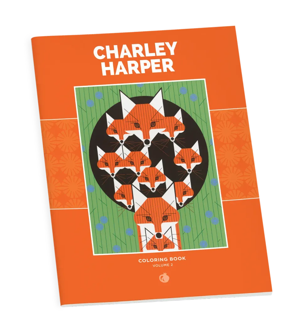 Pomegranate Charley Harper Volume 2 malebog dyr