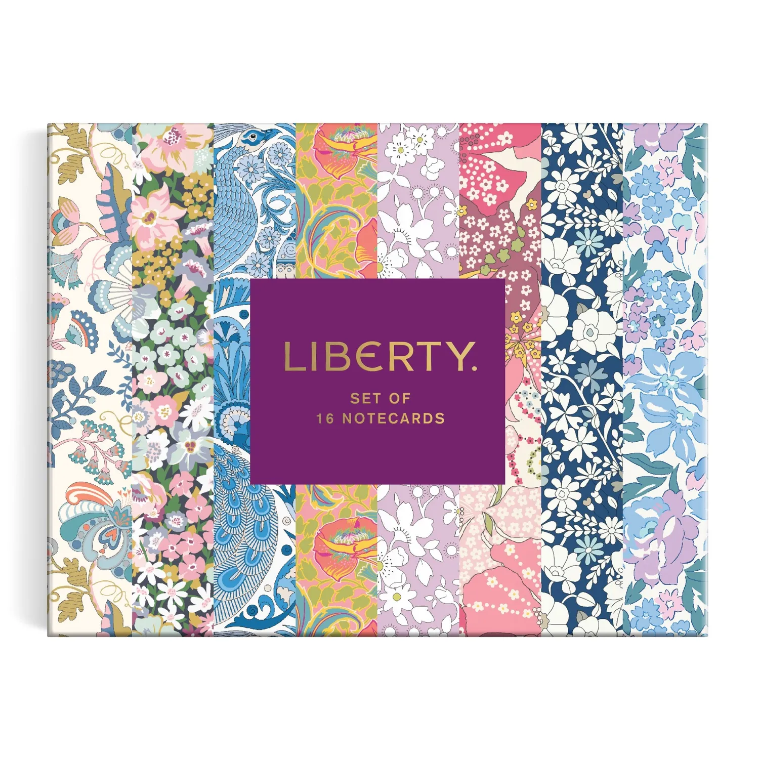 Galison Liberty Floral kort sæt 16 stk blomster
