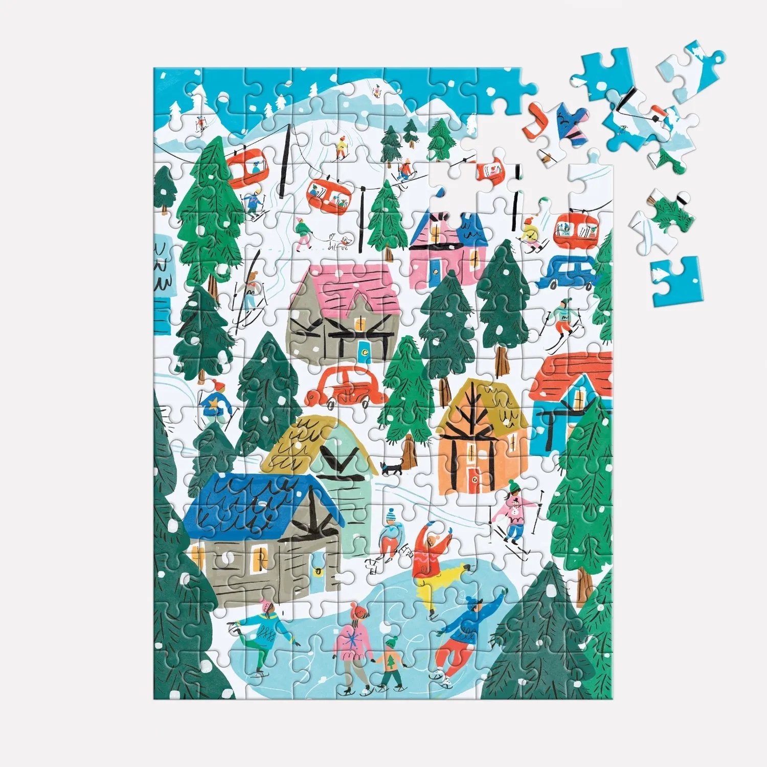 Galison Alpine Cottage puslespil ornament 130 brikker