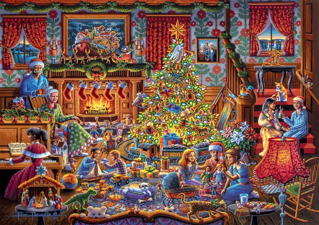 Buffalo Games Eric Dowdle Christmas Morning puslespil 300 store