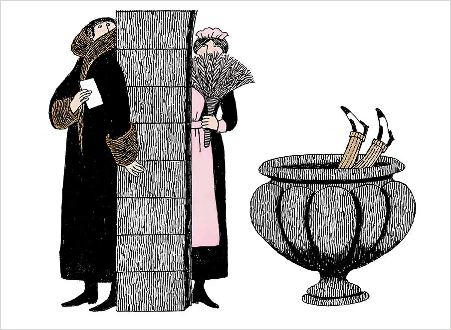 Pomegranate Edward Gorey Mysterious Messages postkortbog 30 kort