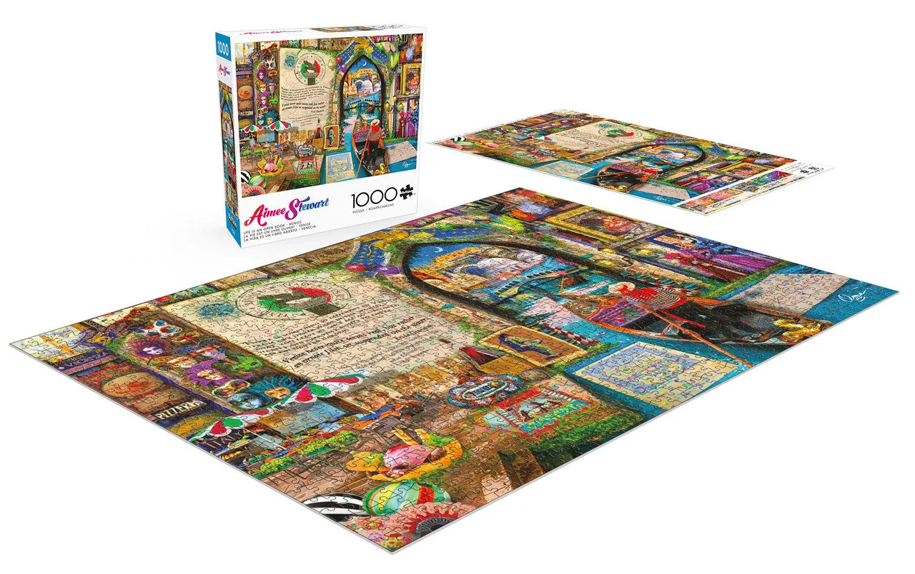 Buffalo Games Aimee Stewart Venice puslespil 1000 brikker Venedig