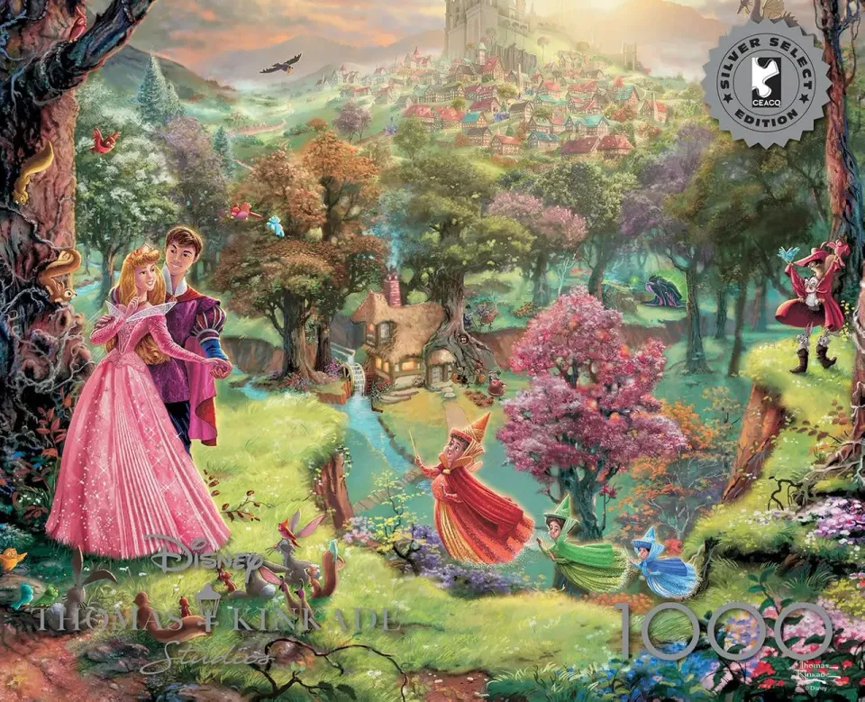 Ceaco Silver Select Disney Sleeping Beauty puslespil 1000 brikker Kinkade