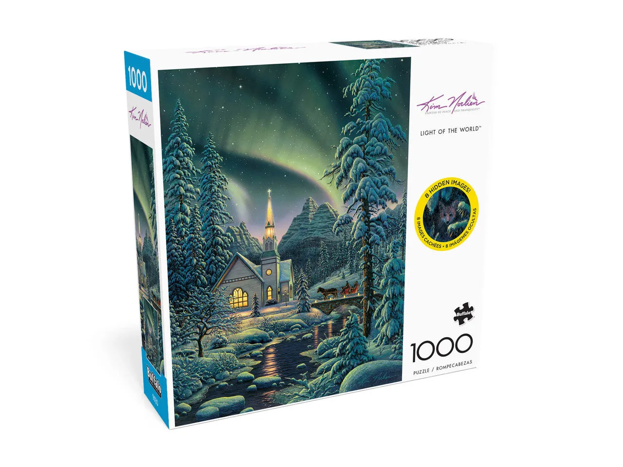 Buffalo Games Kim Norlien Light of the World puslespil 1000 brikker vinter