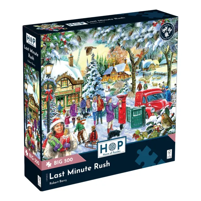 House of Puzzles BIG Last Minute Rush julepuslespil 500 brikker