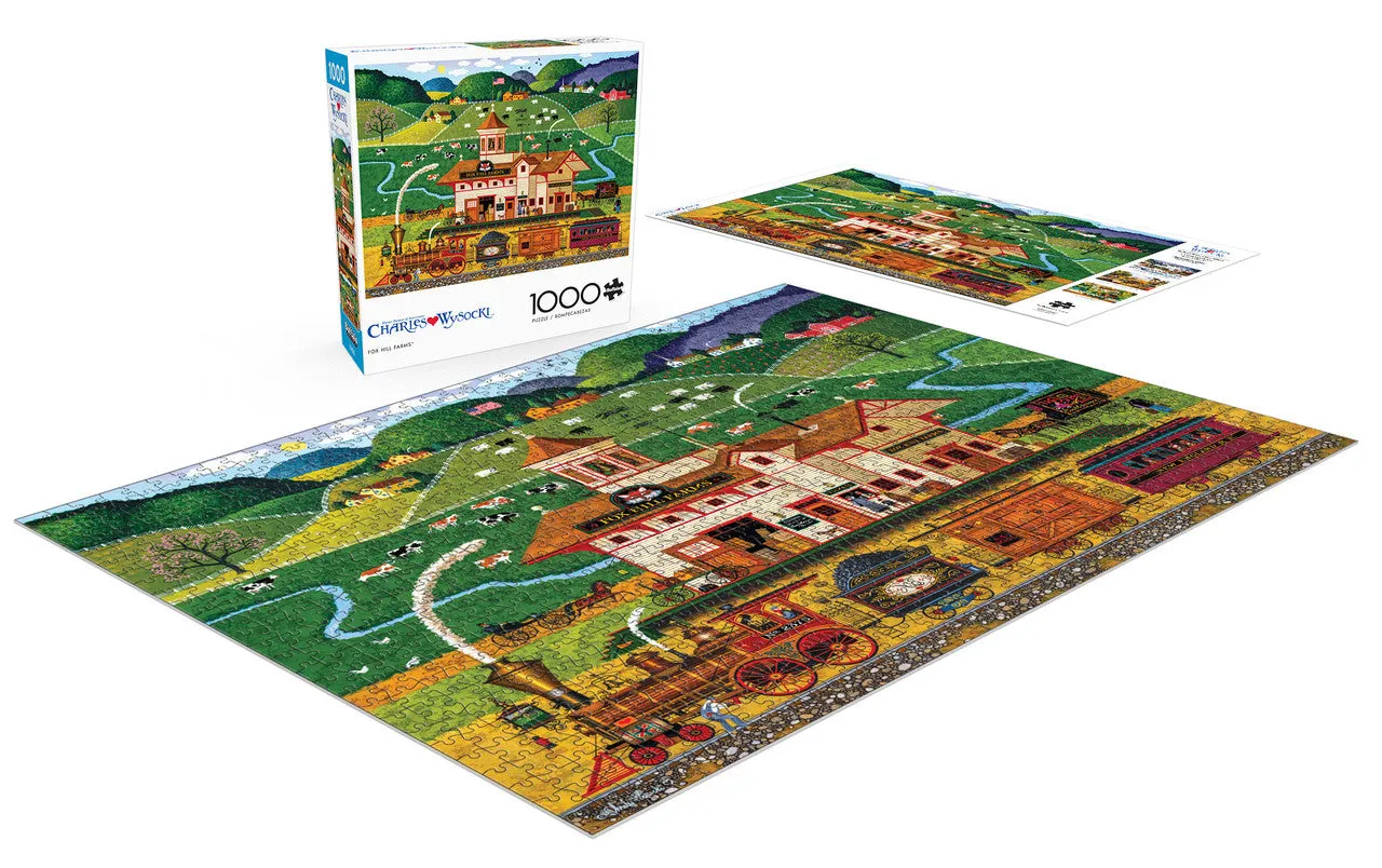 Buffalo Games Charles Wysocki Fox Hill Farms puslespil 1000 brikker
