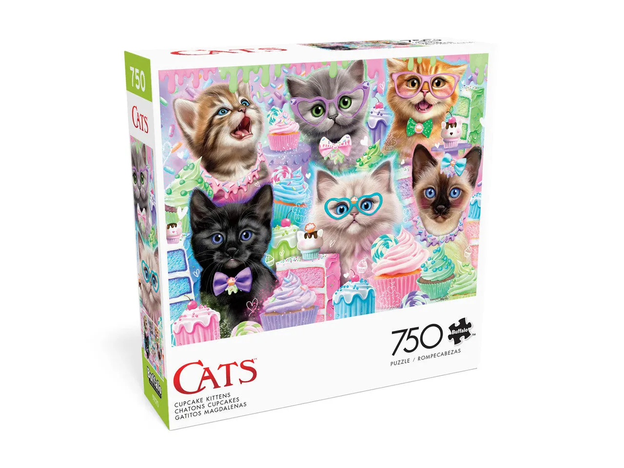 Buffalo Games Cats Cupcake Kittens puslespil 750 brikker kager