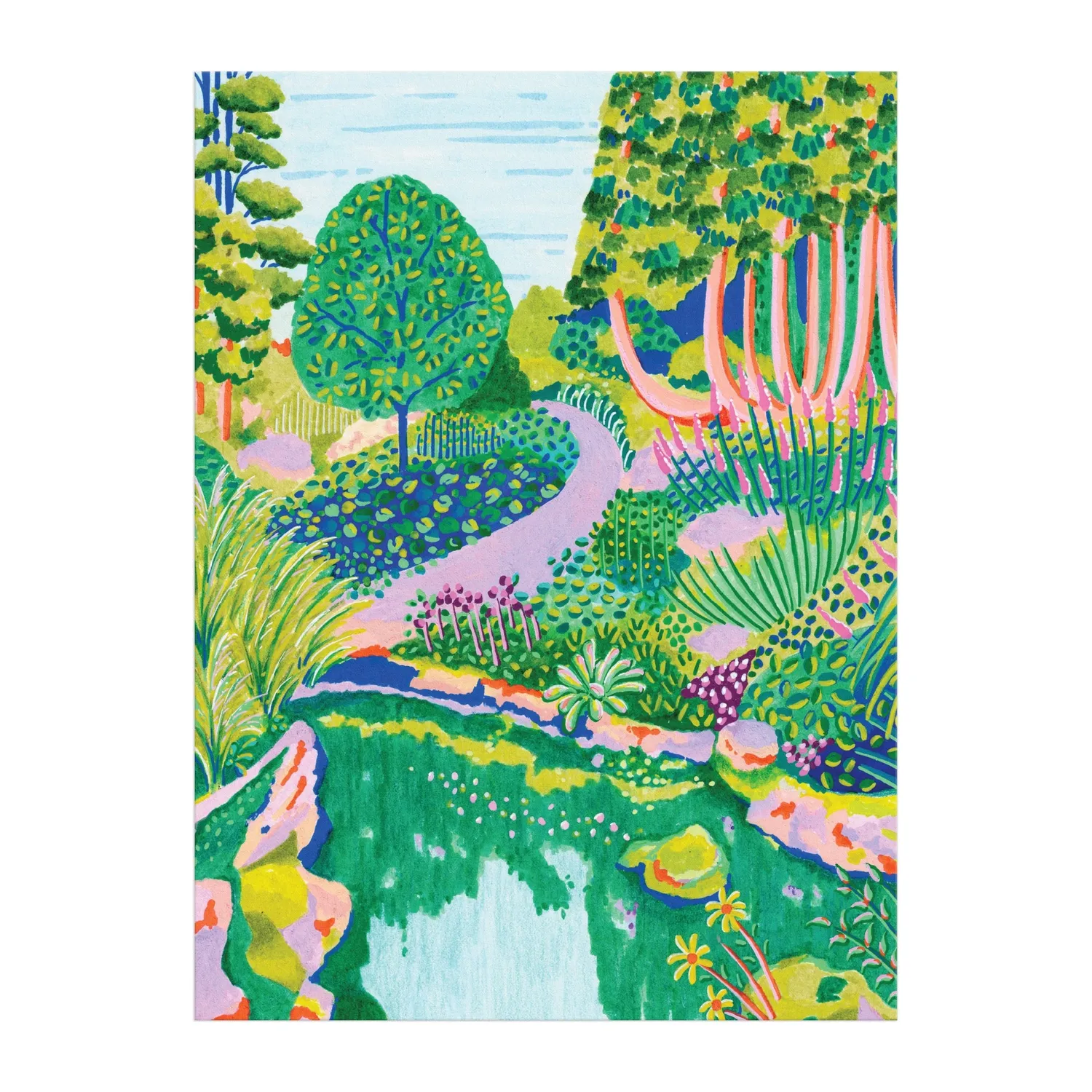 Good Puzzle Co. High Grove puslespil 1000 brikker grøn natur