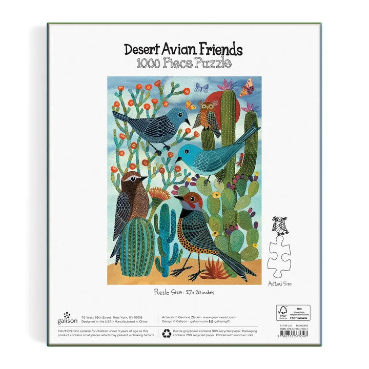 Good Puzzle Co Desert Avian Friends puslespil 1000 brikker