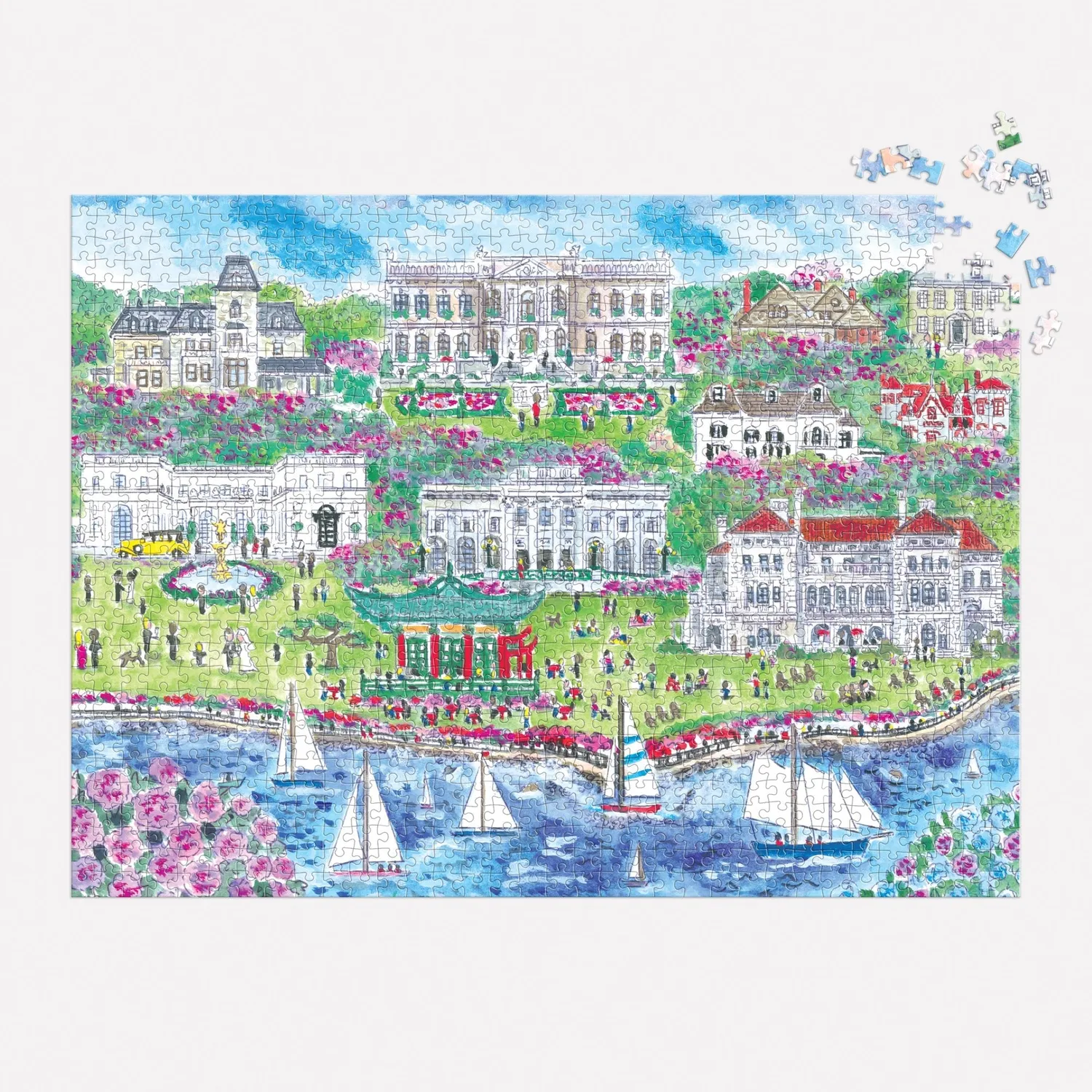 Galison Michael Storrings Newport Mansions puslespil 1000 brikker