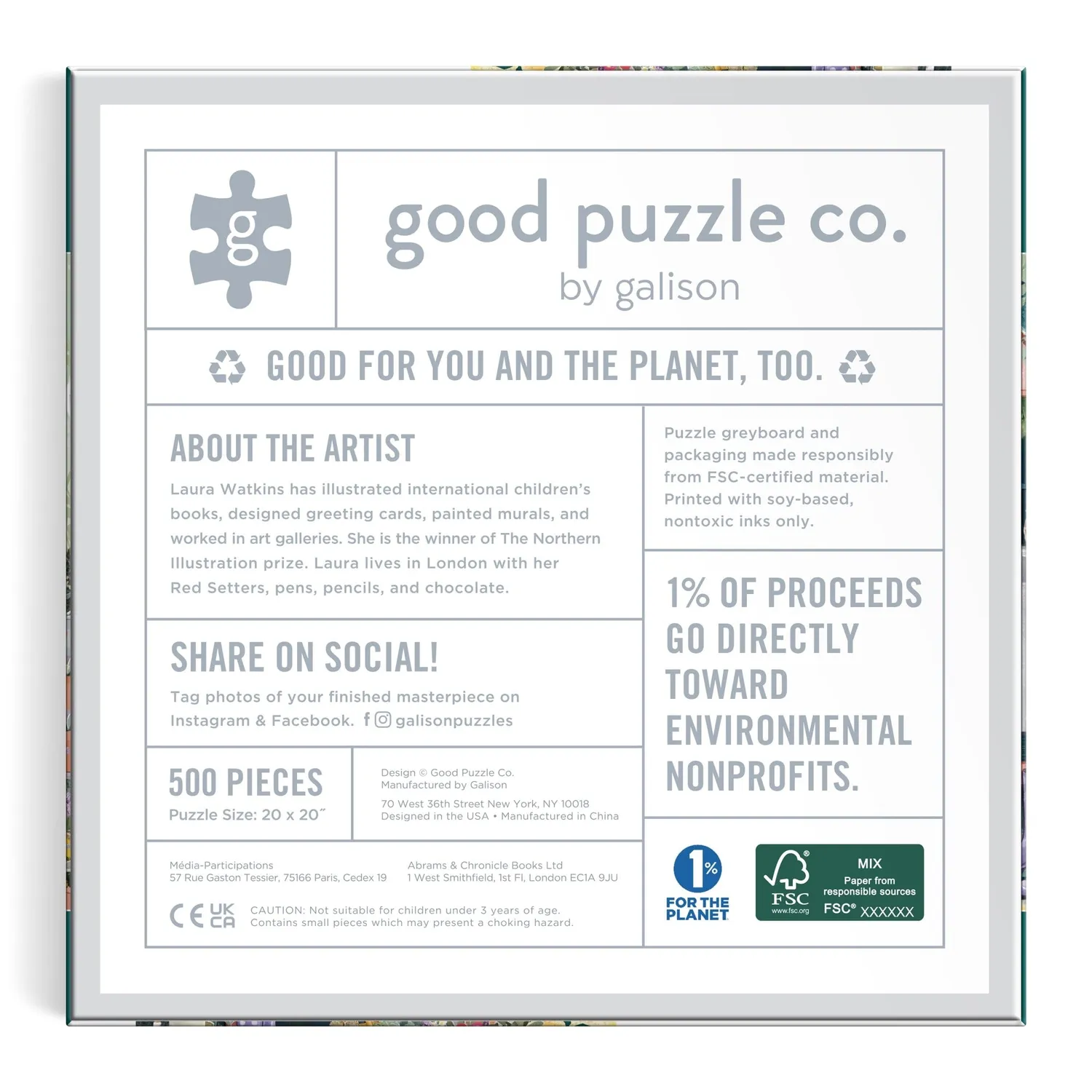 Good Puzzle Co. Gardener's Nook puslespil 500 brikker havemotiv