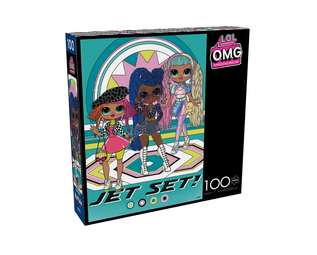Buffalo Games L.O.L. Surprise Jet Set puslespil 100 brikker piger