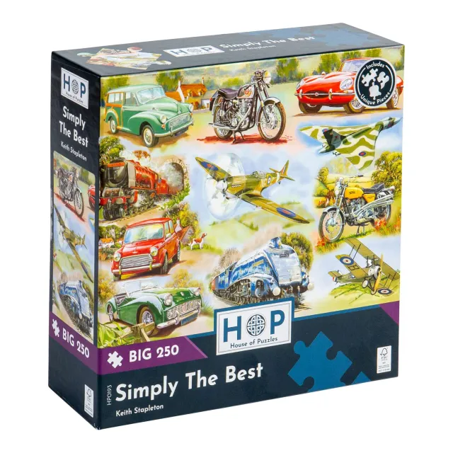 House of Puzzles BIG Simply The Best puslespil 250 store brikker transport