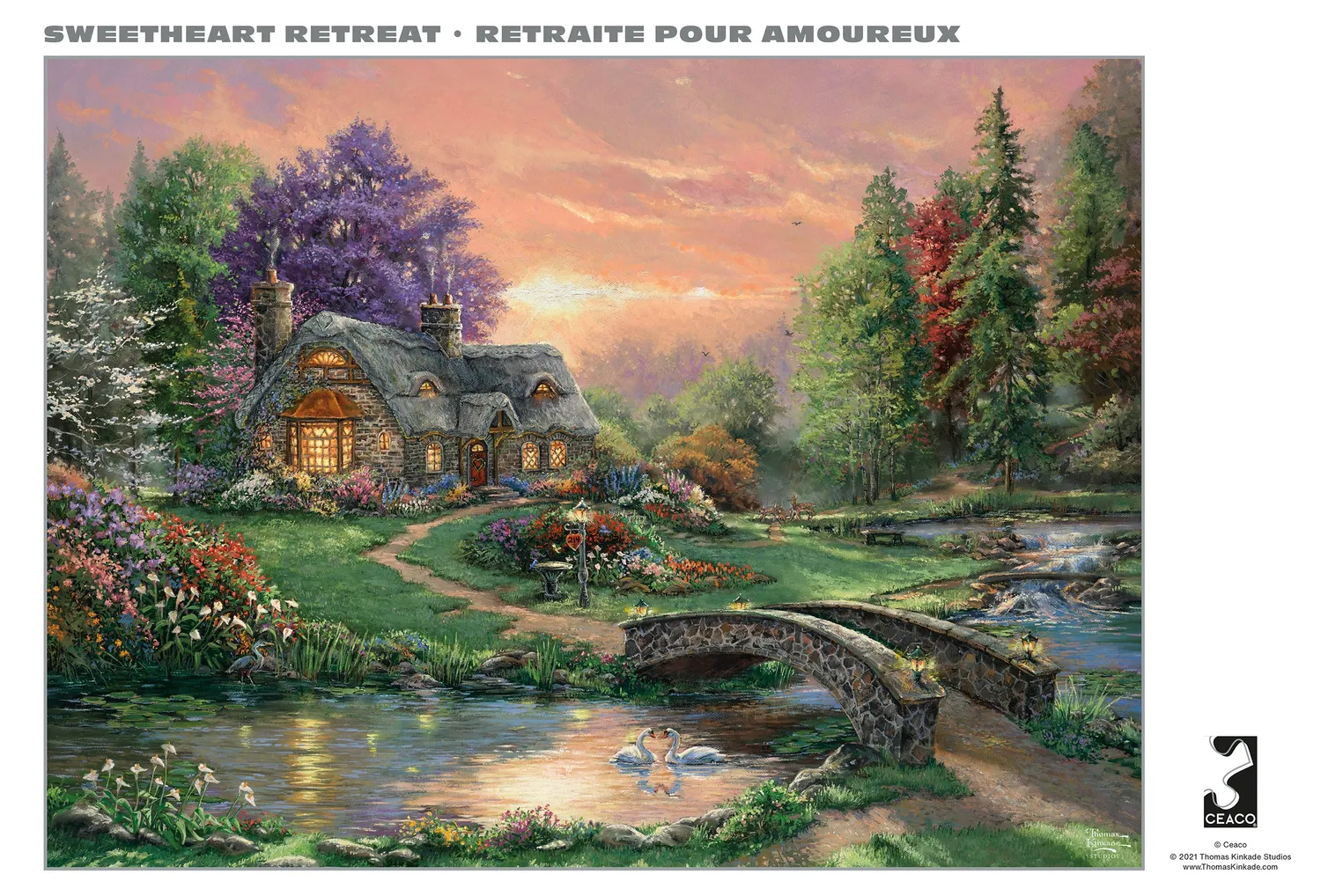 Buffalo Games Silver Select Sweetheart Retreat puslespil 1000 brikker blomster