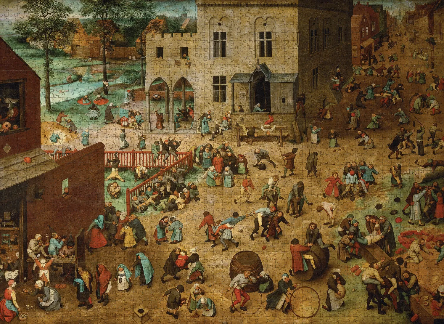 Pomegranate Bruegel Children's Games puslespil 2000 brikker