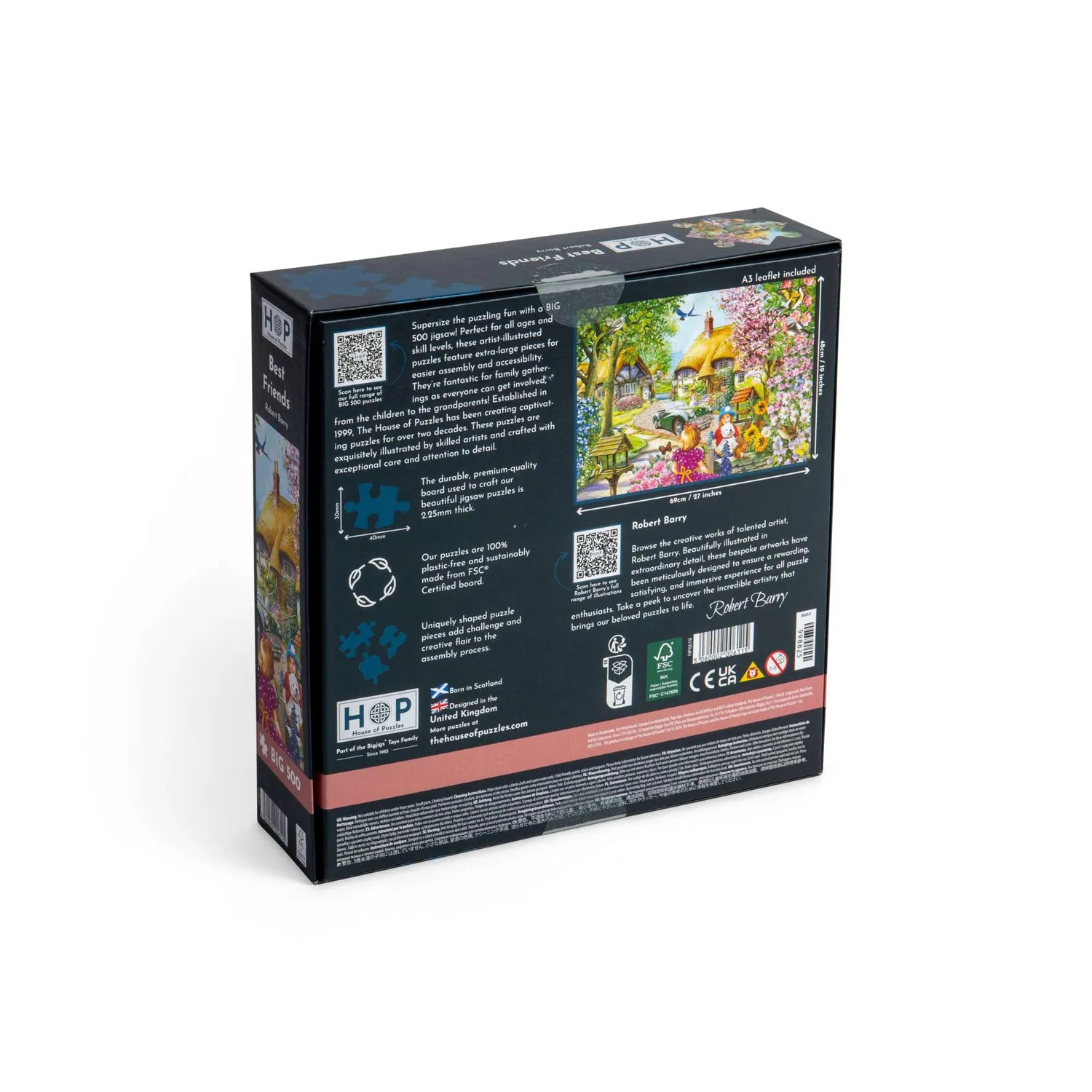 House of Puzzle Best Friends BIG 500 puslespil 500 brikker store
