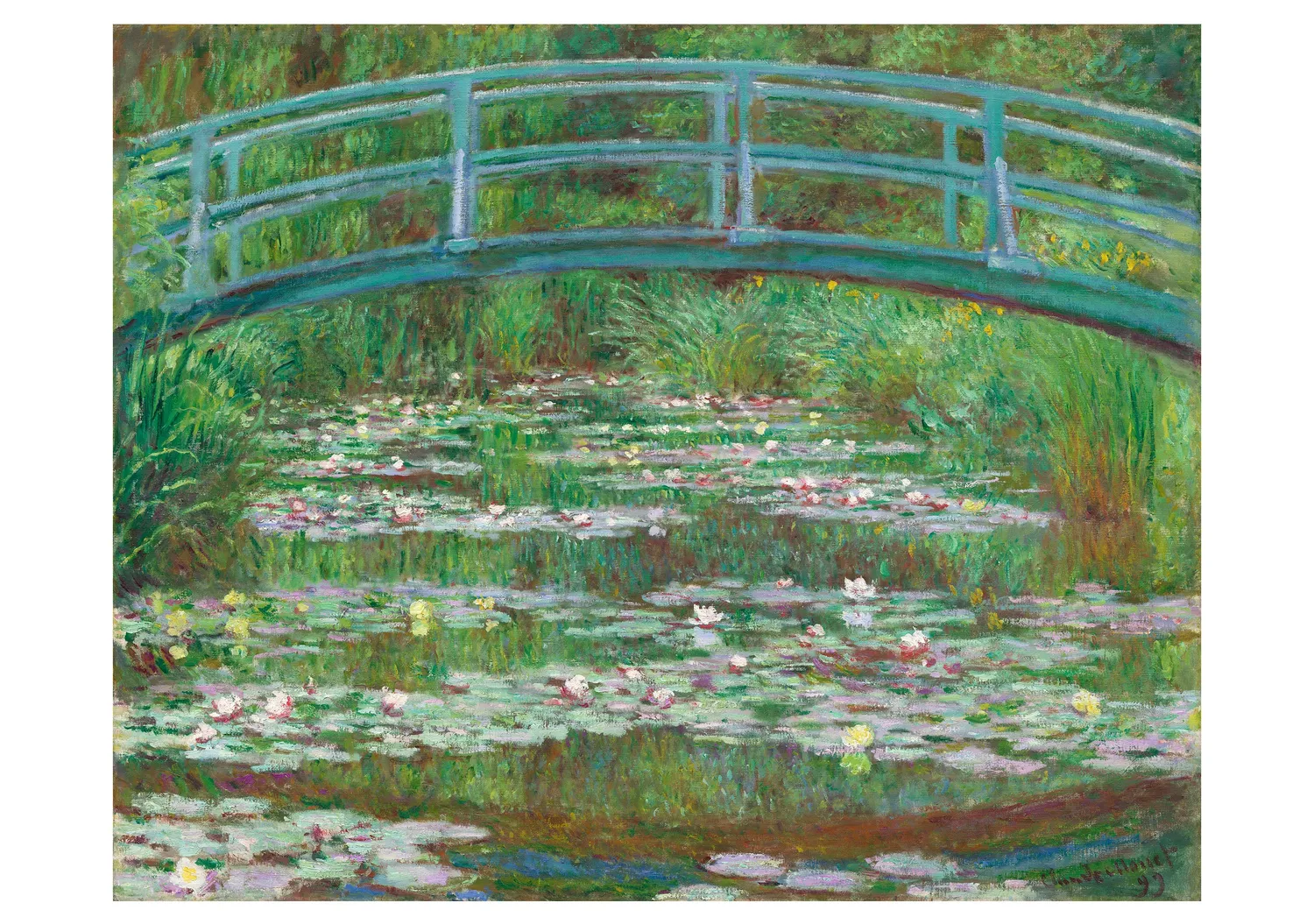 Pomegranate Claude Monet Water Lilies kortæske 20 kort