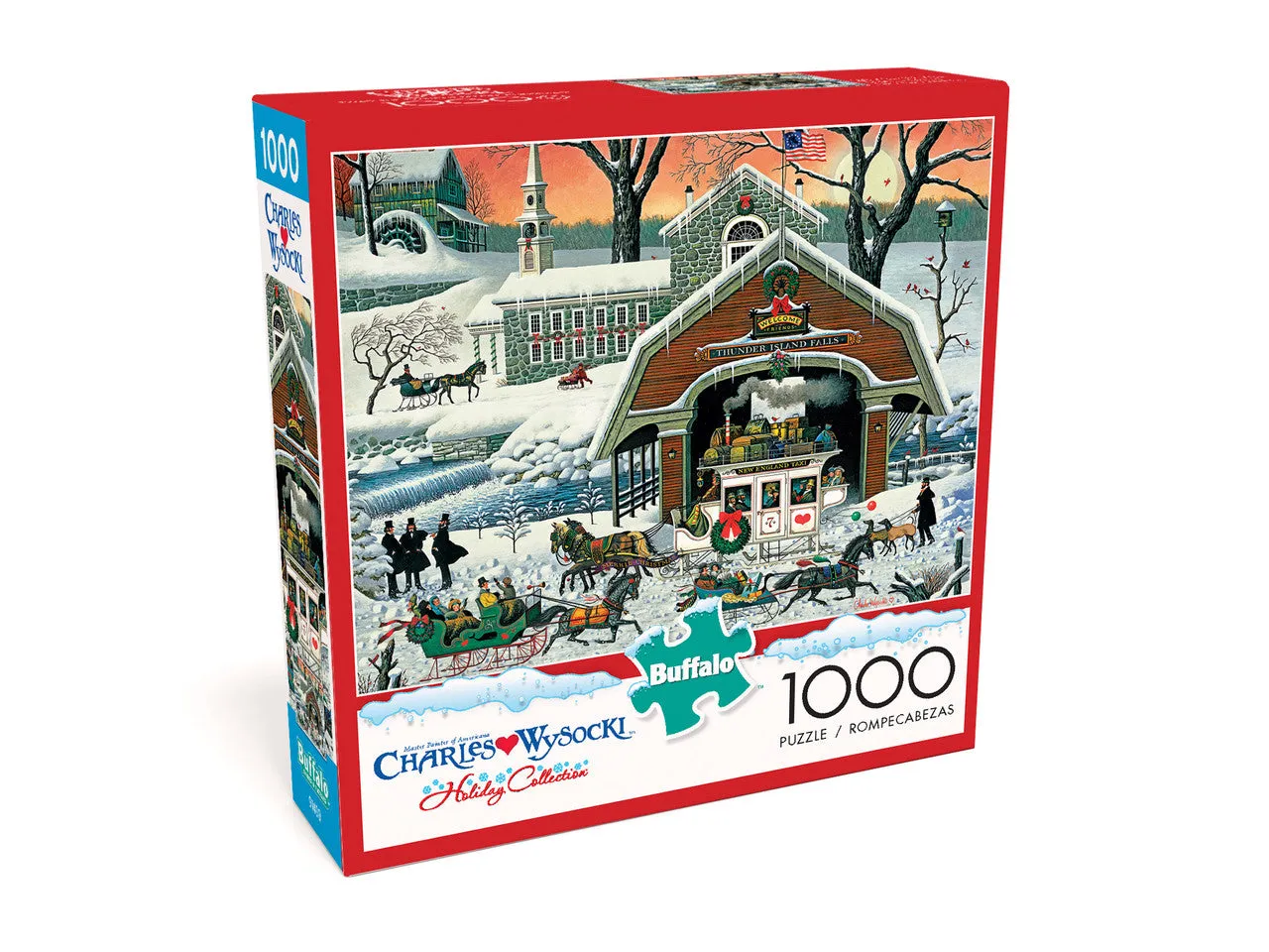 Buffalo Games Charles Wysocki Twas the Twilight Before Christmas puslespil 1000 brikker
