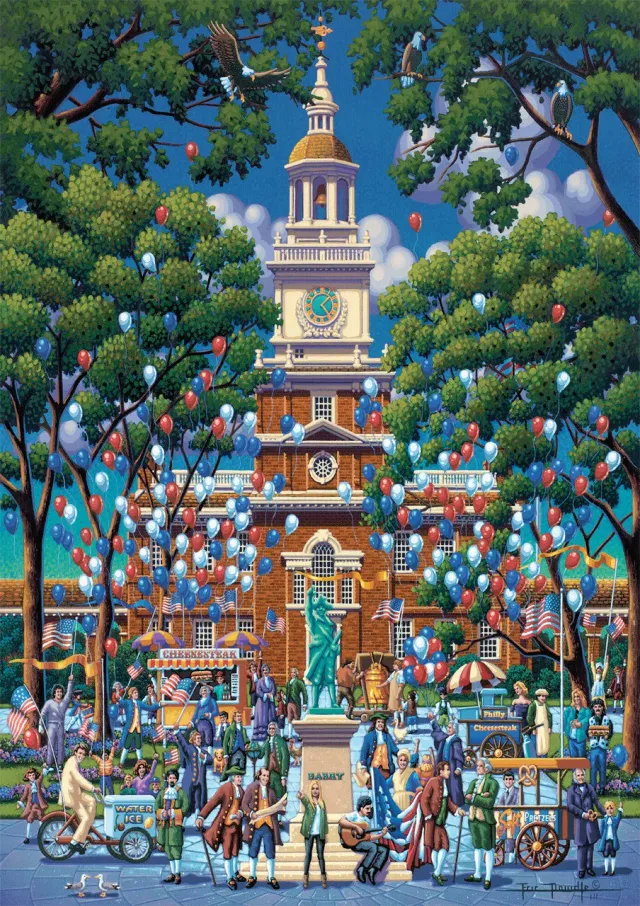Buffalo Games Eric Dowdle Independence Hall puslespil 500 brikker