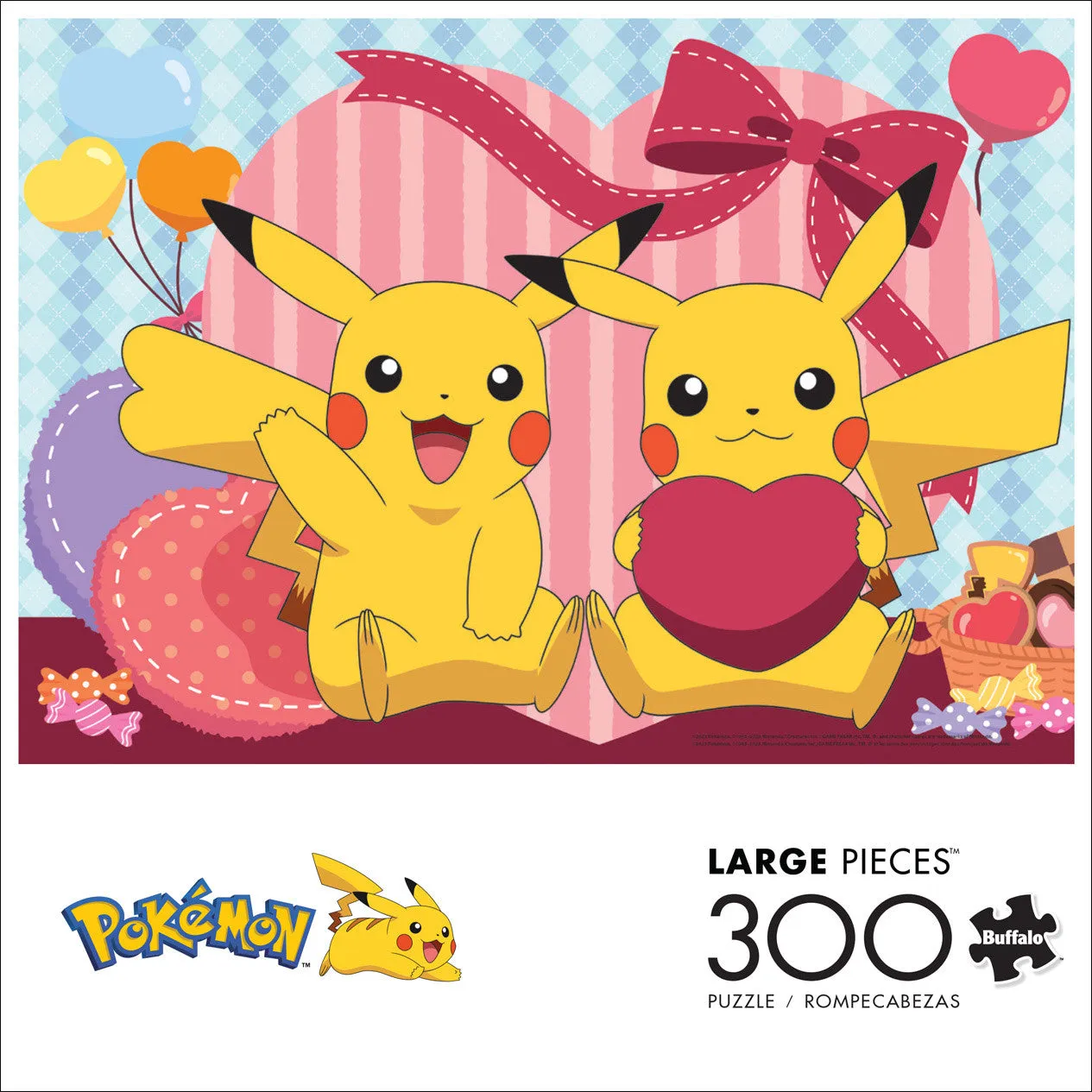 Buffalo Games Valentines Pikachu Love puslespil 300 brikker store