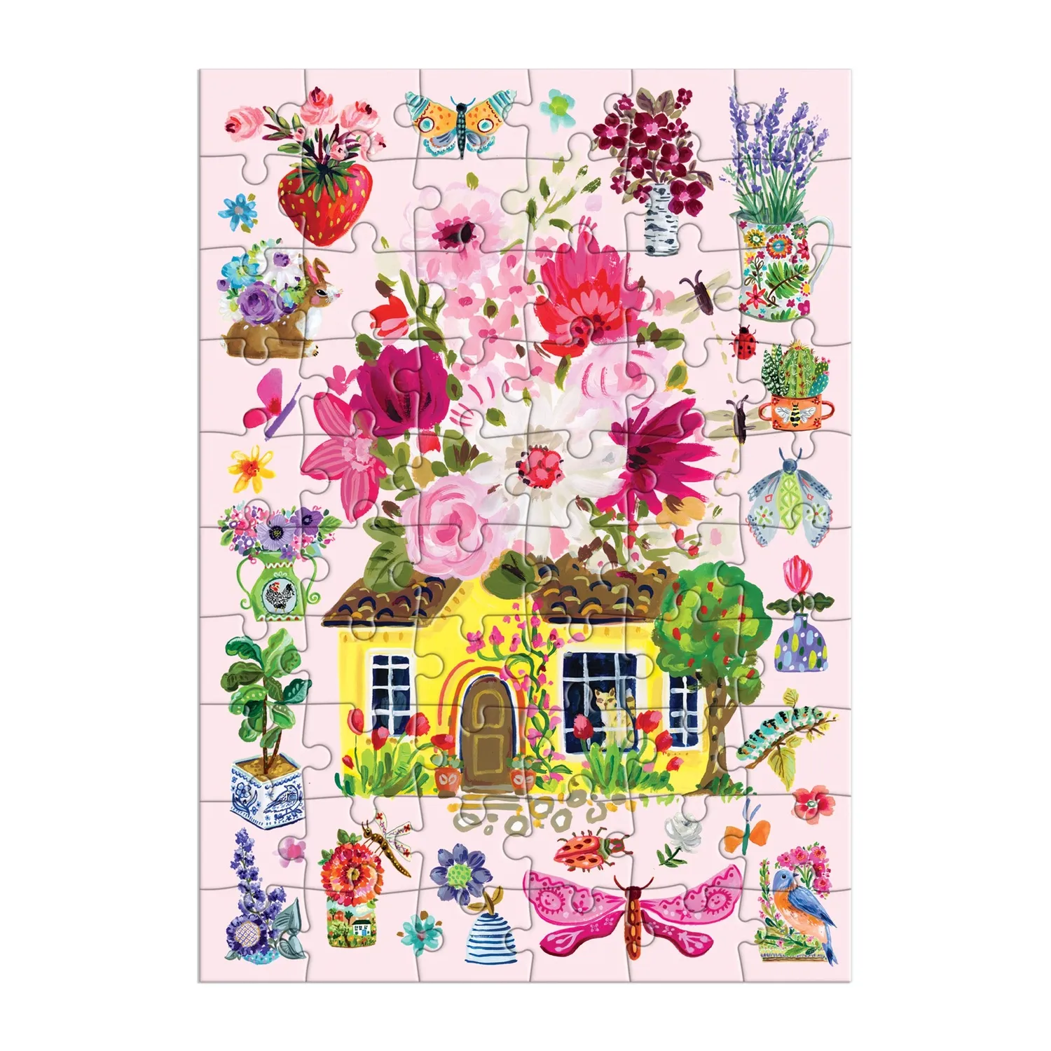 Good Puzzle Co. Buzzy Bouquets puslespilskort 60 brikker blomster
