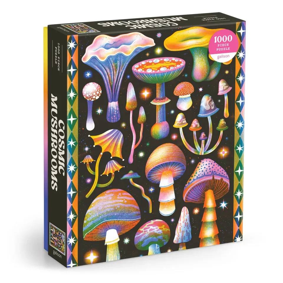 Good Puzzle Co. Cosmic Mushrooms puslespil 1000 brikker svampe