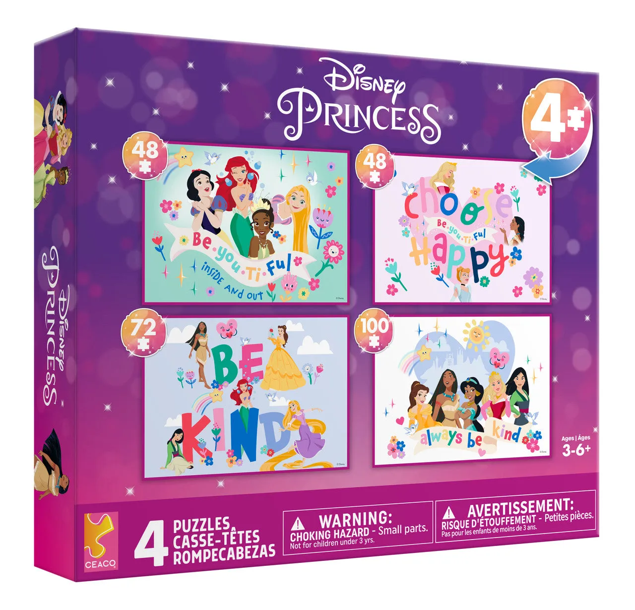 Ceaco Disney Princess puslespil multipack 48-100 brikker