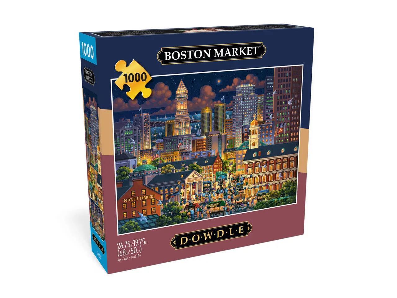 Buffalo Games Eric Dowdle Boston Market 1000 puslespil bymotiv
