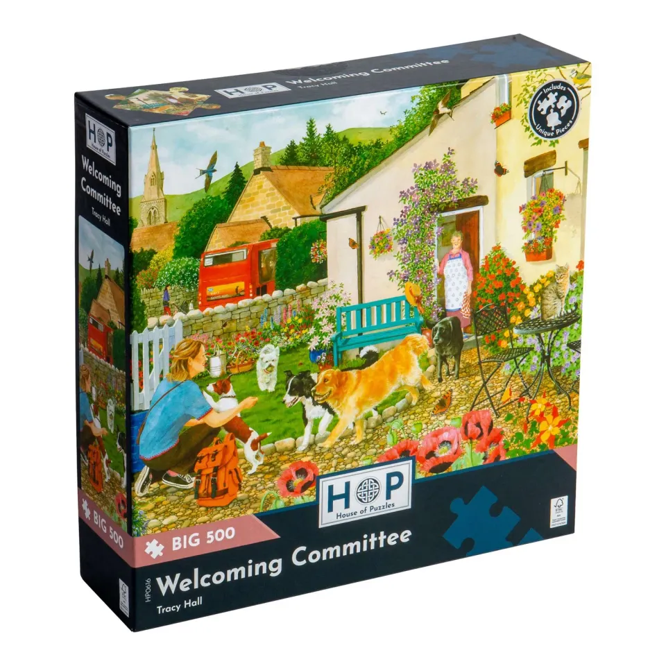 House of Puzzle Welcoming Committee BIG 500 puslespil blomster