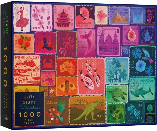 Elena Essex Stamp Collection puslespil 1000 brikker frimærker
