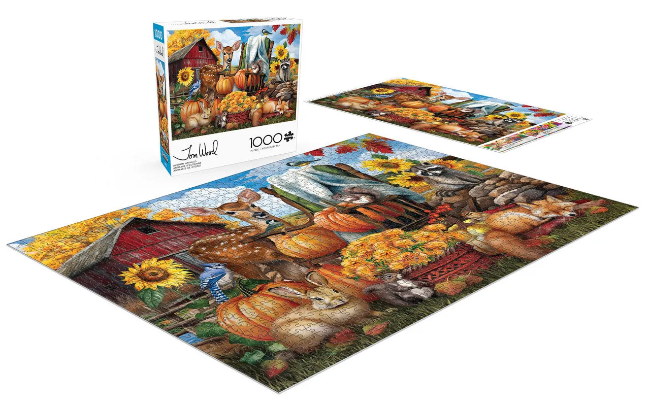 Buffalo Games Country Life Autumn Animals puslespil 1000 efterår