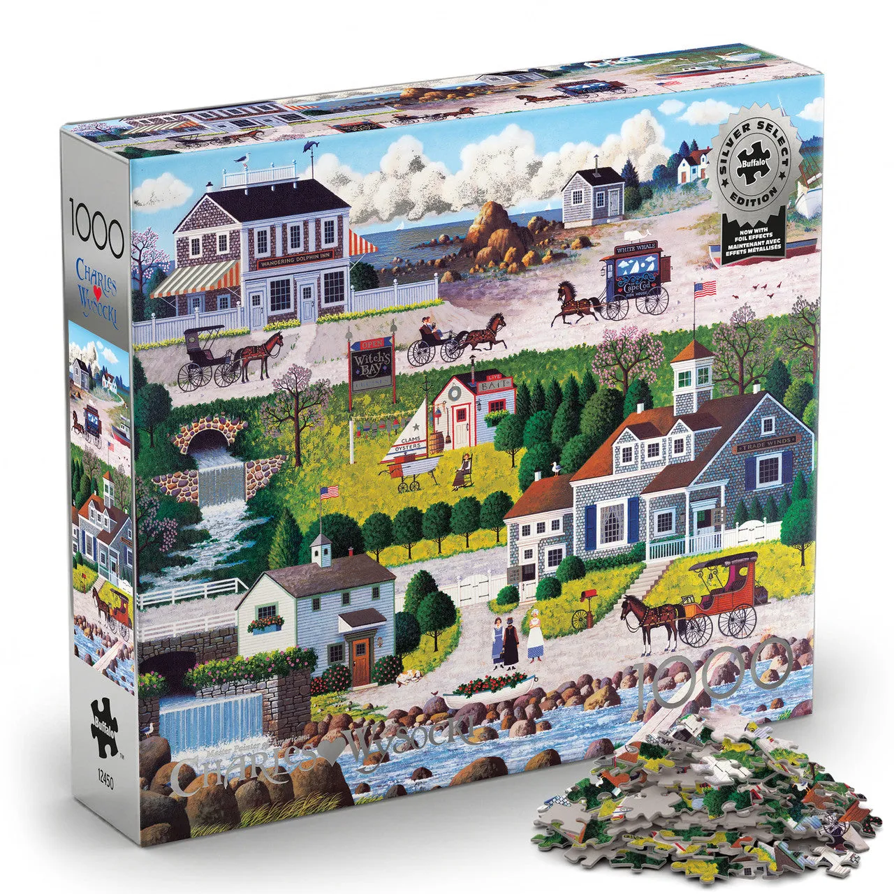 Buffalo Games Silver Select Cricket Hawk Harbor puslespil 1000 brikker kyst