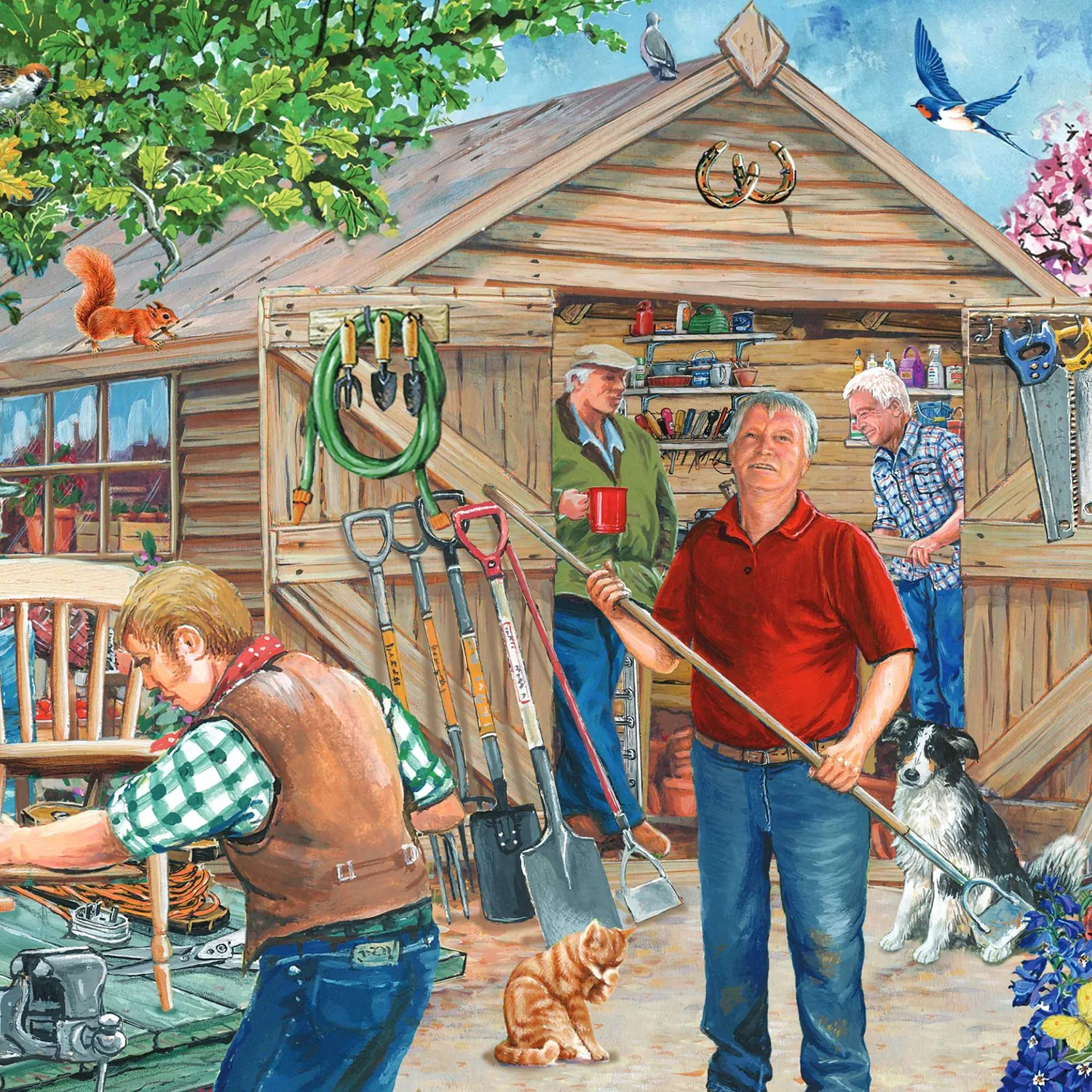 House of Puzzles BIG 500 Our Man Shed puslespil haveskur