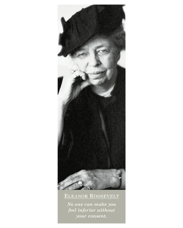 Pomegranate Eleanor Roosevelt bogmærke citat