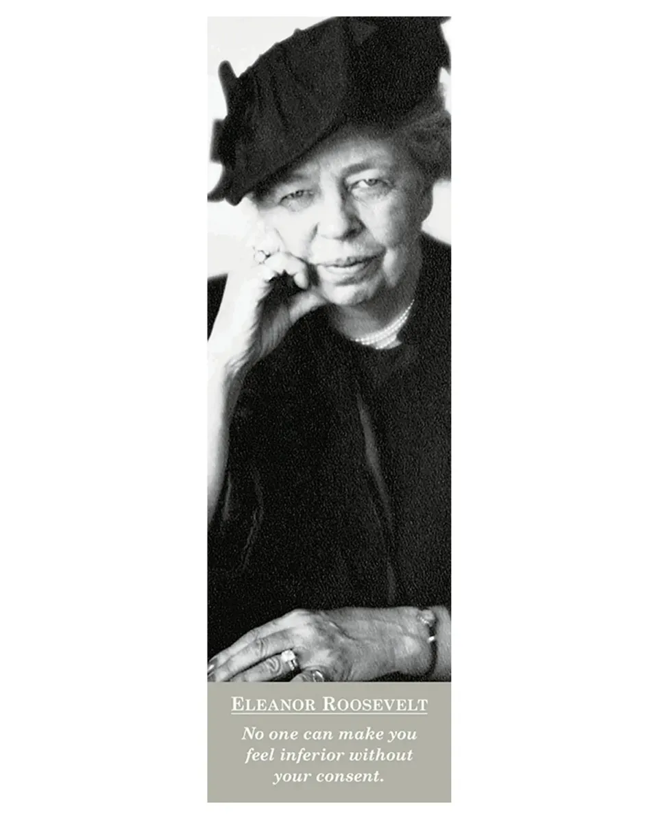 Pomegranate Eleanor Roosevelt bogmærke citat
