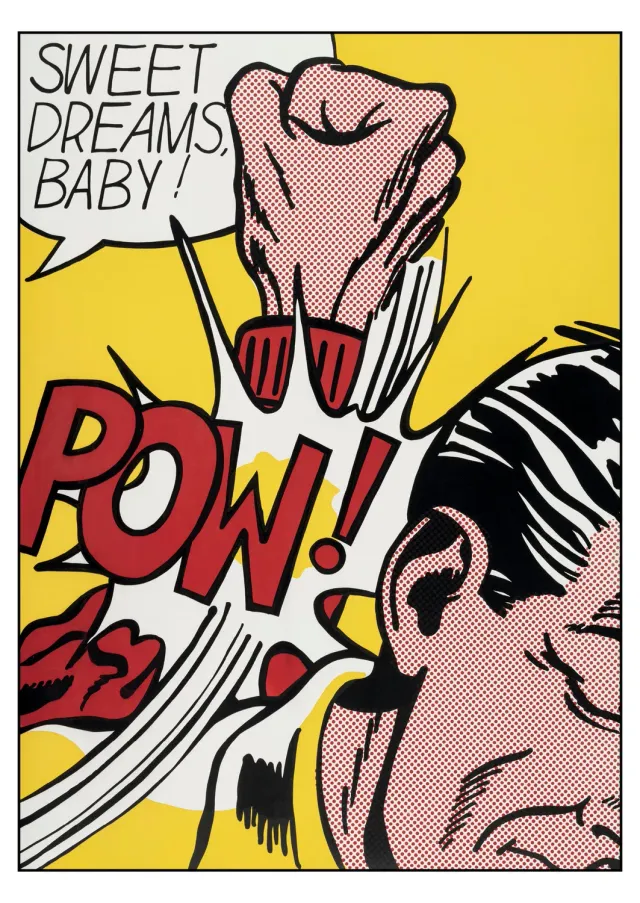 Pomegranate Roy Lichtenstein Sweet Dreams, Baby! postkort