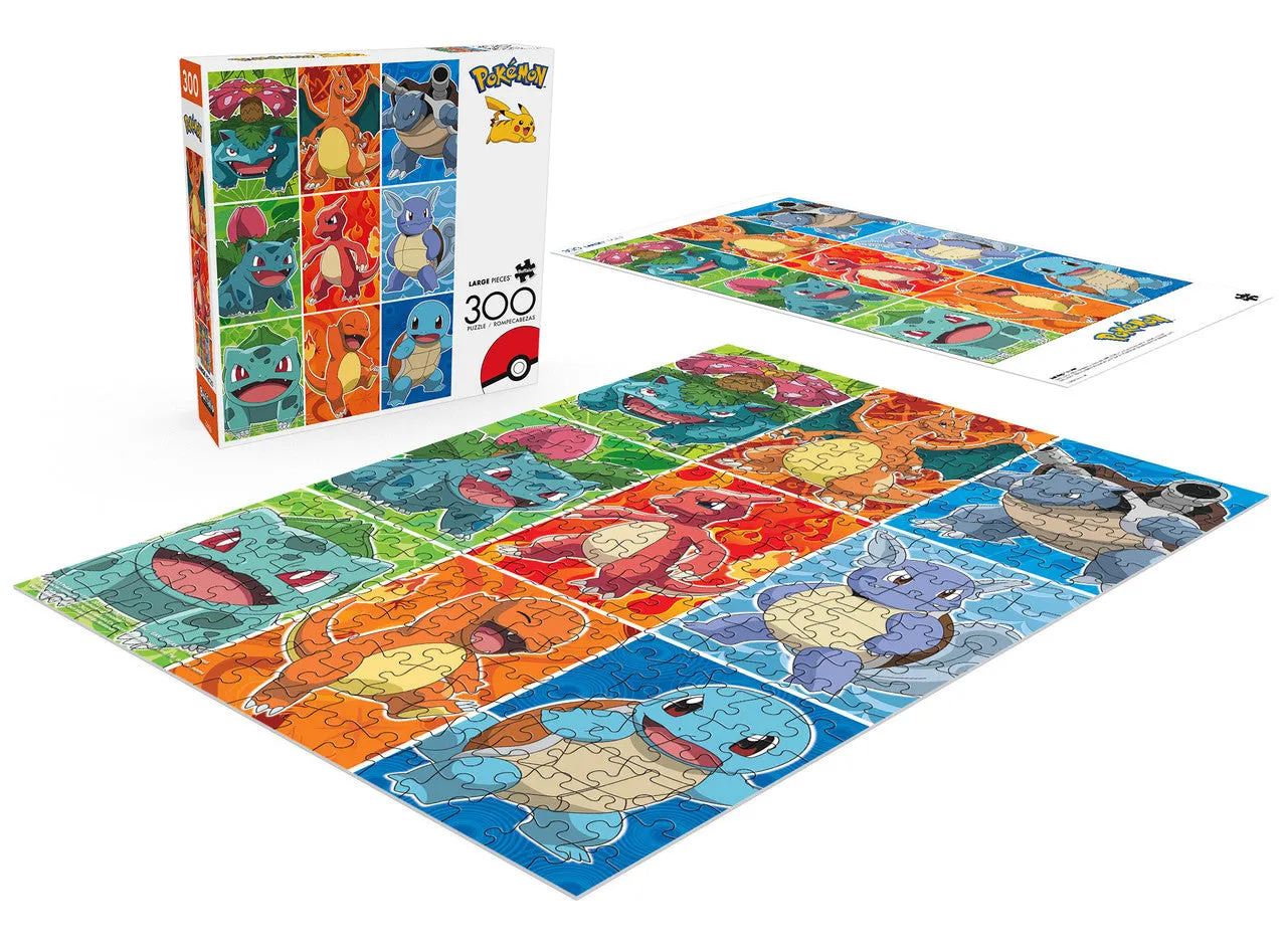 Buffalo Games Pokemon Kanto First Partner puslespil 300 store brikker