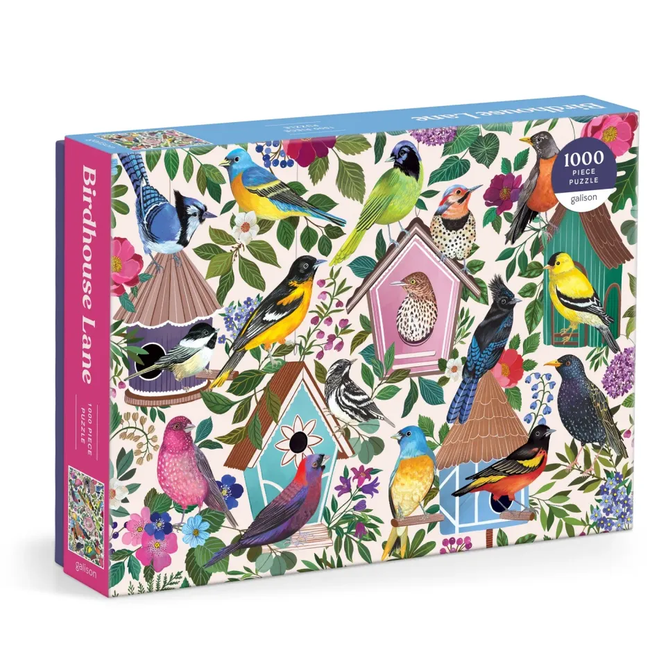 Good Puzzle Co. Birdhouse Lane puslespil 1000 brikker fuglehuse